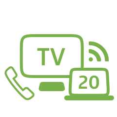 Интернет 20 Мбит/с + Интерактивное ТВ + Домашний телефон